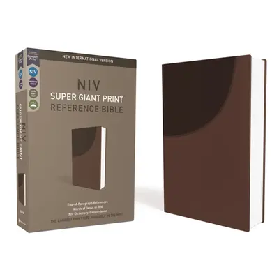 "NIV, Super Giant Print Reference Bible, Imitation Leather, Brown, Red Letter Edition" - "" ("Zo