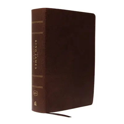 "The King James Study Bible, Bonded Leather, Brown, Full-Color Edition" - "" ("Thomas Nelson")