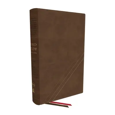 "Nkjv, Word Study Reference Bible, Leathersoft, Brown, Red Letter, Comfort Print: 2,000 Keywords