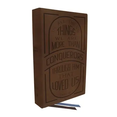 "KJV Large Print Bible W/ 53,000 Cross References, Brown Genuine Cowhide Leather, Red Letter, Co