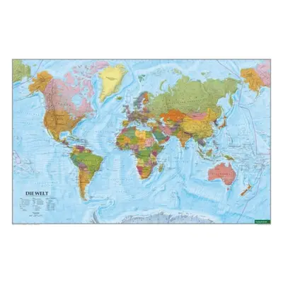 "Wall map: world map political 1:35,000,000" - "" ("")