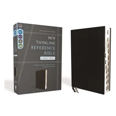 "Niv, Thinline Reference Bible, Large Print, European Bonded Leather, Black, Red Letter, Thumb I