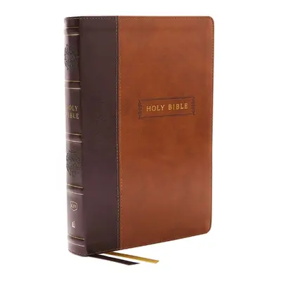 "KJV Holy Bible, Center-Column Reference Bible, Leathersoft, Brown, 73,000+ Cross References, Re