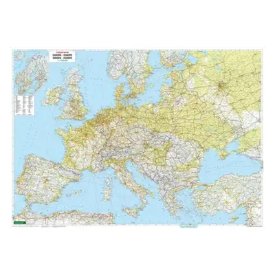 "Europe Map Provided with Metal Ledges/Tube 1:3 500 000" - "" ("")