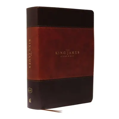 "The King James Study Bible, Imitation Leather, Brown, Full-Color Edition" - "" ("Thomas Nelson"