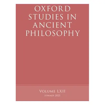 "Oxford Studies in Ancient Philosophy, Volume 62" - "" ("Caston Victor")