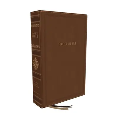 "Kjv, Sovereign Collection Bible, Personal Size, Leathersoft, Brown, Thumb Indexed, Red Letter E