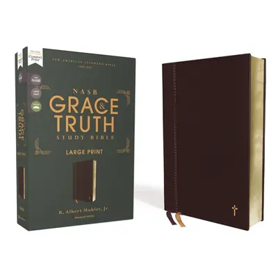 "Nasb, the Grace and Truth Study Bible, Large Print, Leathersoft, Maroon, Red Letter, 1995 Text,