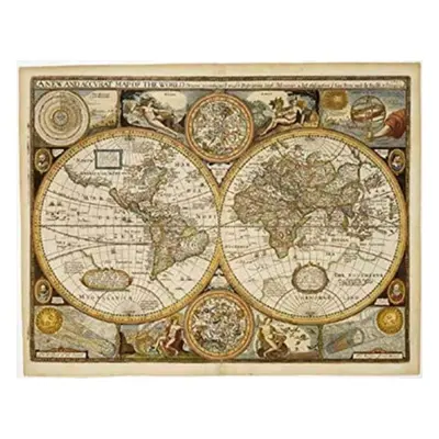 "Wall Map Marker: World Antique Map by John Speed 1651" - "" ("")