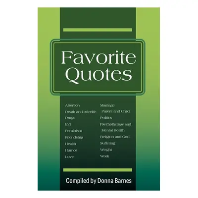 "Favorite Quotes" - "" ("Barnes Donna")