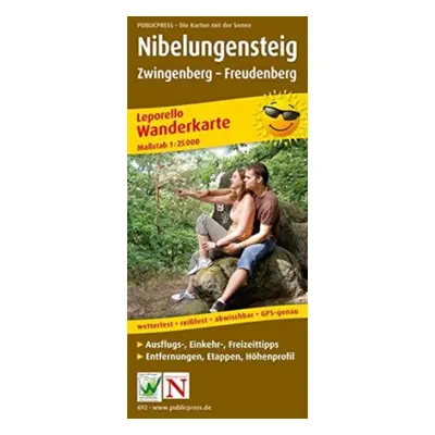 "Nibelungensteig, hiking map 1:25,000" - "" ("")