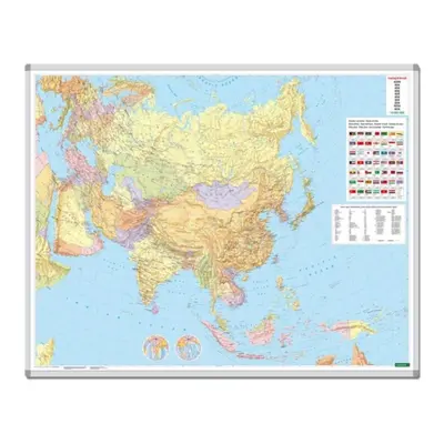 "Asia, wall map 1:9 million, marking board, freytag & berndt" - "" ("")