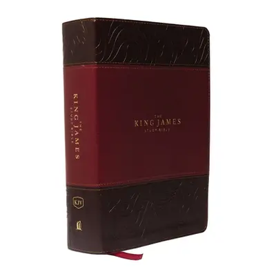 "The King James Study Bible, Imitation Leather, Burgundy, Full-Color Edition" - "" ("Thomas Nels