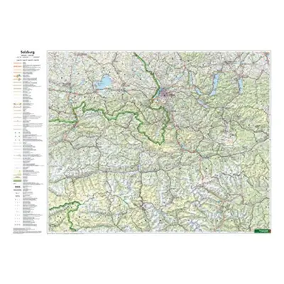 "Federal State Salzburg - Salzkammergut Map Flat in a Tube 1:200.000" - "" ("")