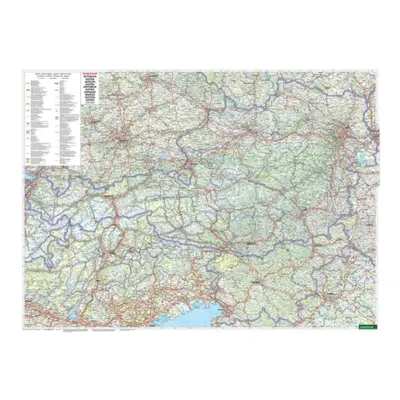 "Wall map magnetic marker board: Austria physical 1:500,000" - "" ("")