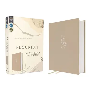 "Flourish: The NIV Bible for Women, Cloth Over Board, Cream, Comfort Print" - "" ("Livingstone C