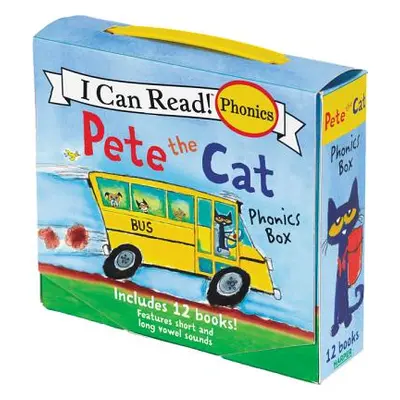 "Pete the Cat 12-Book Phonics Fun!: Includes 12 Mini-Books Featuring Short and Long Vowel Sounds