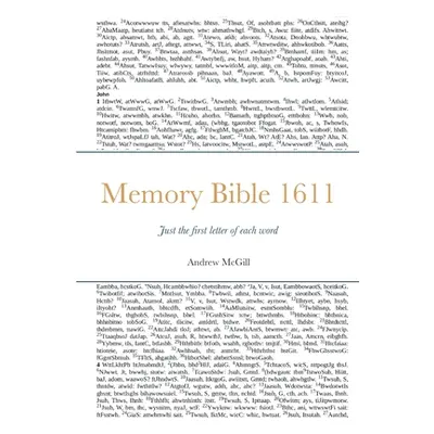 "Memory Bible 1611: Just the first letter of each word" - "" ("McGill Andrew")