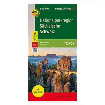 "Saxon Switzerland national park region, hiking map 1:25,000, with info guide" - "" ("")