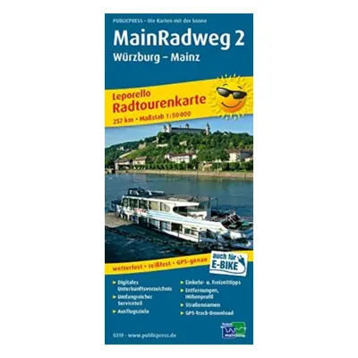 "MainRadweg 2, Wurzburg - Mainz, cycle tour map 1:50,000" - "" ("")