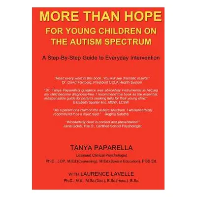 "More Than Hope, for Young Children on the Autism Spectrum" - "" ("Paparella Tanya")