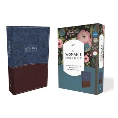 "NIV, the Woman's Study Bible, Imitation Leather, Blue/Brown, Full-Color: Receiving God's Truth 