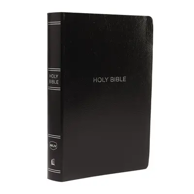 "NKJV, Reference Bible, Center-Column Giant Print, Leather-Look, Black, Indexed, Red Letter Edit