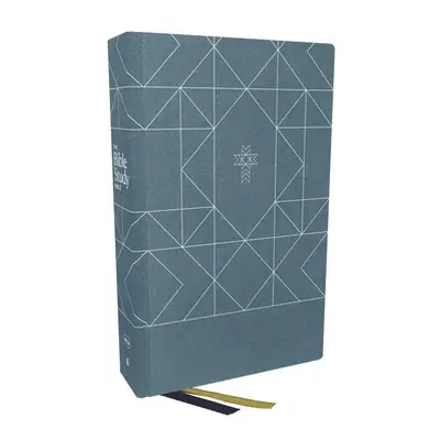 "Nkjv, the Bible Study Bible, Cloth Over Board, Blue, Comfort Print: A Study Guide for Every Cha