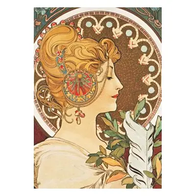 "Carnet Blanc, Affiche Mucha, La Plume" - "" ("Mucha Alphonse")