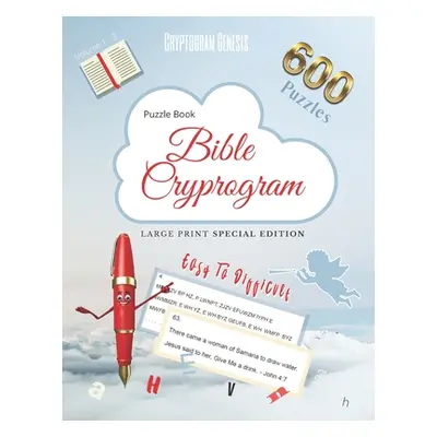 "Puzzle Book Bible Cryptogram Large Print Special Edition: Bible Cryptograms, Cryptogram Bible P