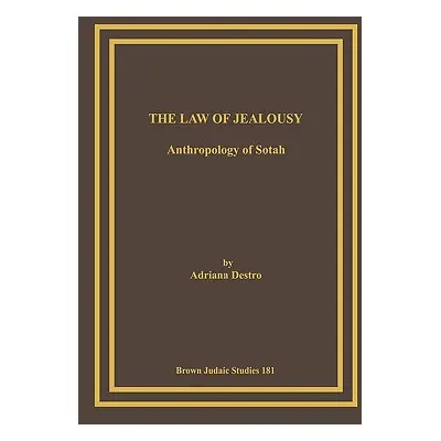 "The Law of Jealousy: Anthropology of Sotah" - "" ("Destro Adriana")