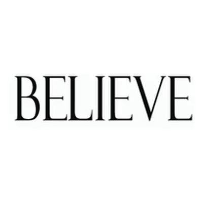 "Believe: Black and White Decorative Book to Stack Together on Coffee Tables, Bookshelves and In