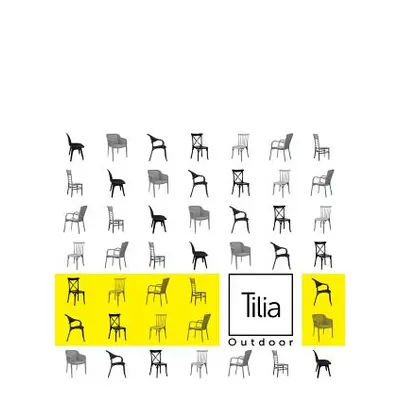 "Tilia Outdoor: Chair; Armchair; Table; Sunbed; Table; Bases; Coffee Table; Bar Chair" - "" ("Sa