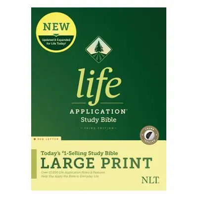 "NLT Life Application Study Bible, Third Edition, Large Print (Red Letter, Hardcover, Indexed)" 