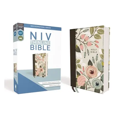 "Niv, Thinline Bible, Cloth Over Board, Floral, Red Letter Edition, Comfort Print" - "" ("Zonder