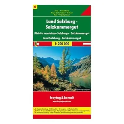 "Sheet 6, Federal State Salzburg - Salzkammergut Road Map 1:200 000" - "" ("")