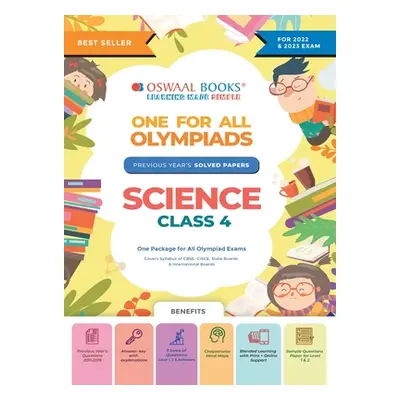 "Oswaal One For All Olympiad Previous Years' Solved Papers, Class-4 Science Book (For 2022-23 Ex