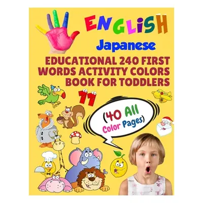 "English Japanese Educational 240 First Words Activity Colors Book for Toddlers