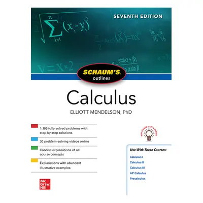 "Schaum's Outline of Calculus, Seventh Edition" - "" ("Mendelson Elliott")