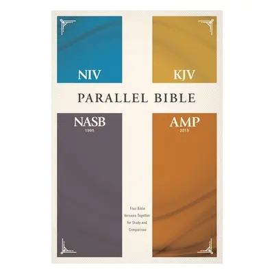 "Niv, Kjv, Nasb, Amplified, Parallel Bible, Hardcover: Four Bible Versions Together for Study an