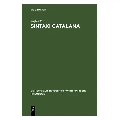 "Sintaxi catalana" - "" ("Par Anfs")