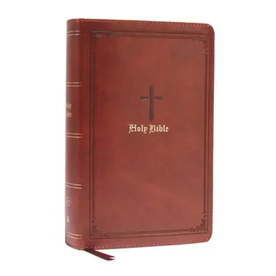 "Kjv, Personal Size Large Print Single-Column Reference Bible, Leathersoft, Brown, Red Letter, C