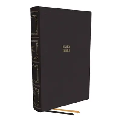 "Kjv, Paragraph-Style Large Print Thinline Bible, Leathersoft, Black, Red Letter, Comfort Print: