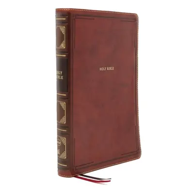 "Nkjv, Reference Bible, Center-Column Giant Print, Leathersoft, Brown, Red Letter Edition, Comfo