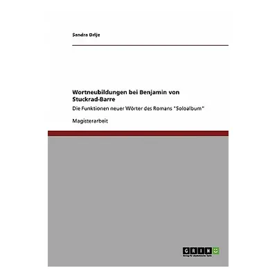 "Wortneubildungen bei Benjamin von Stuckrad-Barre: Die Funktionen neuer Wrter des Romans Soloalb