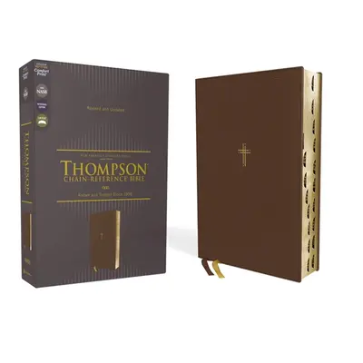 "Nasb, Thompson Chain-Reference Bible, Leathersoft, Brown, 1995 Text, Red Letter, Thumb Indexed,