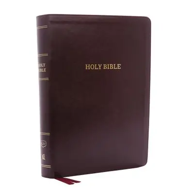 "KJV, Deluxe Reference Bible, Super Giant Print, Imitation Leather, Burgundy, Indexed, Red Lette