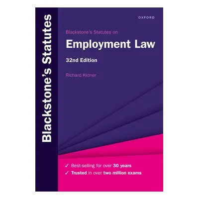 "Blackstone's Statutes on Employment Law" - "" ("Kidner Richard")