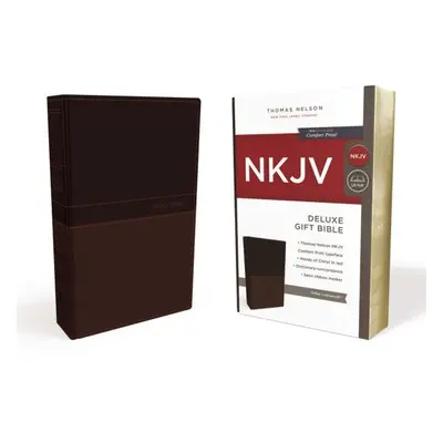 "NKJV, Deluxe Gift Bible, Imitation Leather, Tan, Red Letter Edition" - "" ("Thomas Nelson")