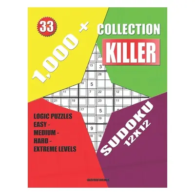 "1,000 + Collection sudoku killer 12x12: Logic puzzles easy - medium - hard - extreme levels" - 